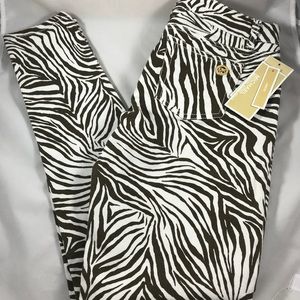 MICHAEL KORS WMN'S PETITE SKINNY SZ 2P BROWN JEANS